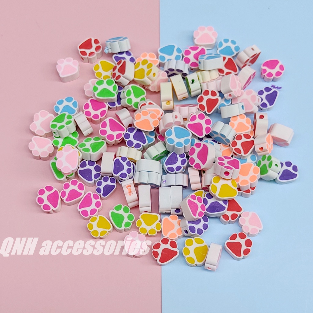 Túi 10/ 50 hạt đất sét nhiều mẫu dùng làm trang sức thủ công DIY