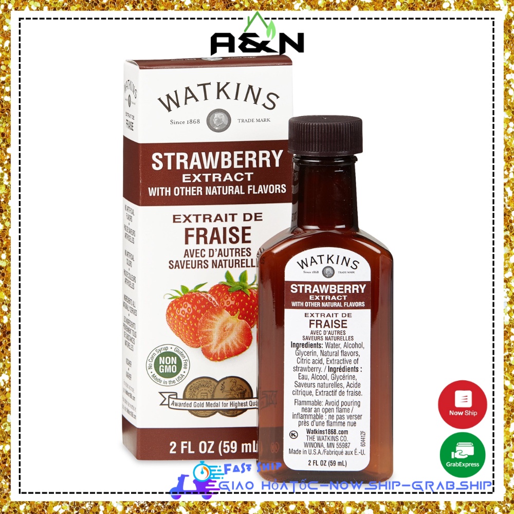 Watkins hương dâu chiết xuất không màu [ made in USA ]