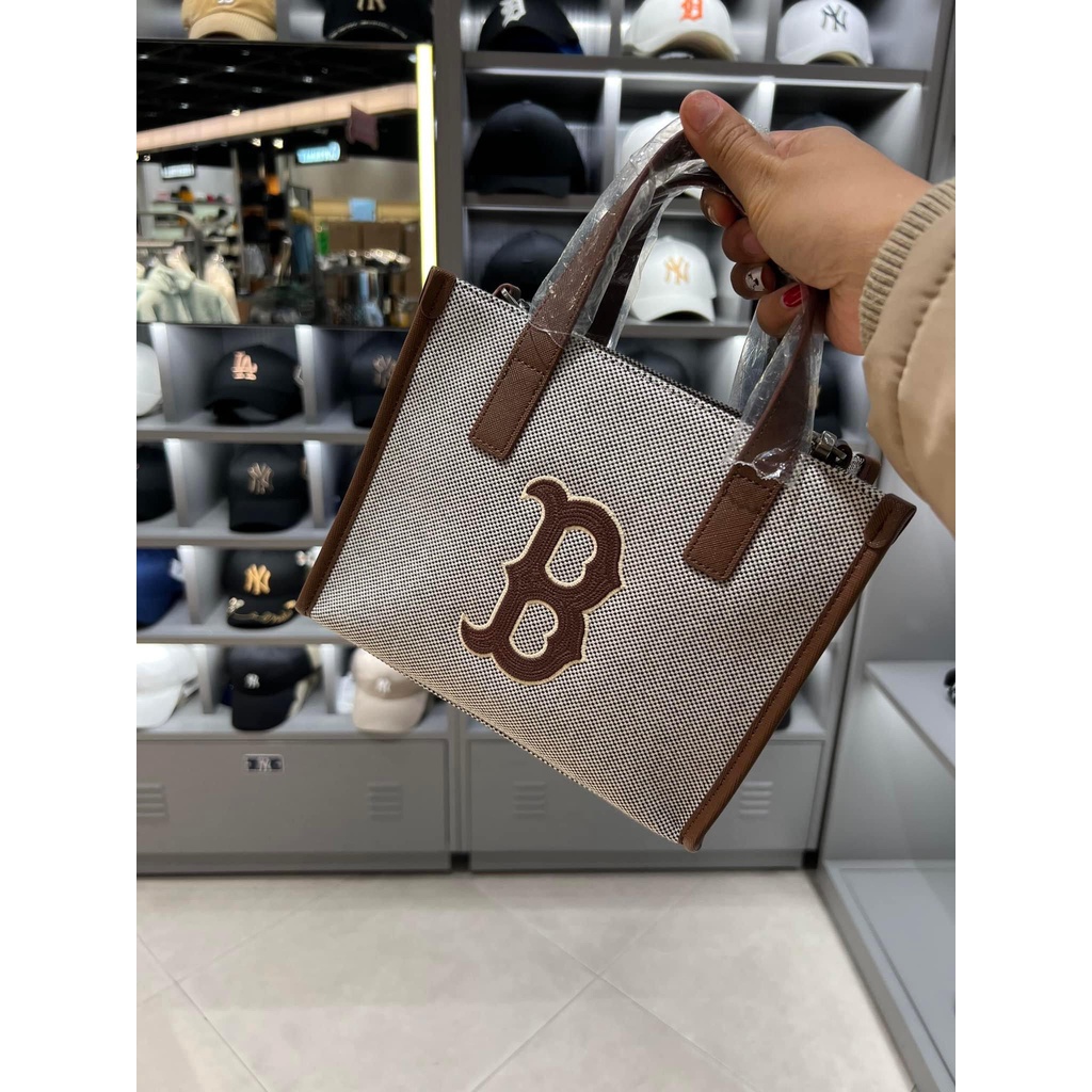 Túi Đeo Chéo MLB Basic Big Logo Canvas Small Tote Bag