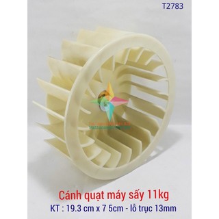 Cánh quạt máy sấy 11kg hãng kt:19.3cm x 7.5 cm