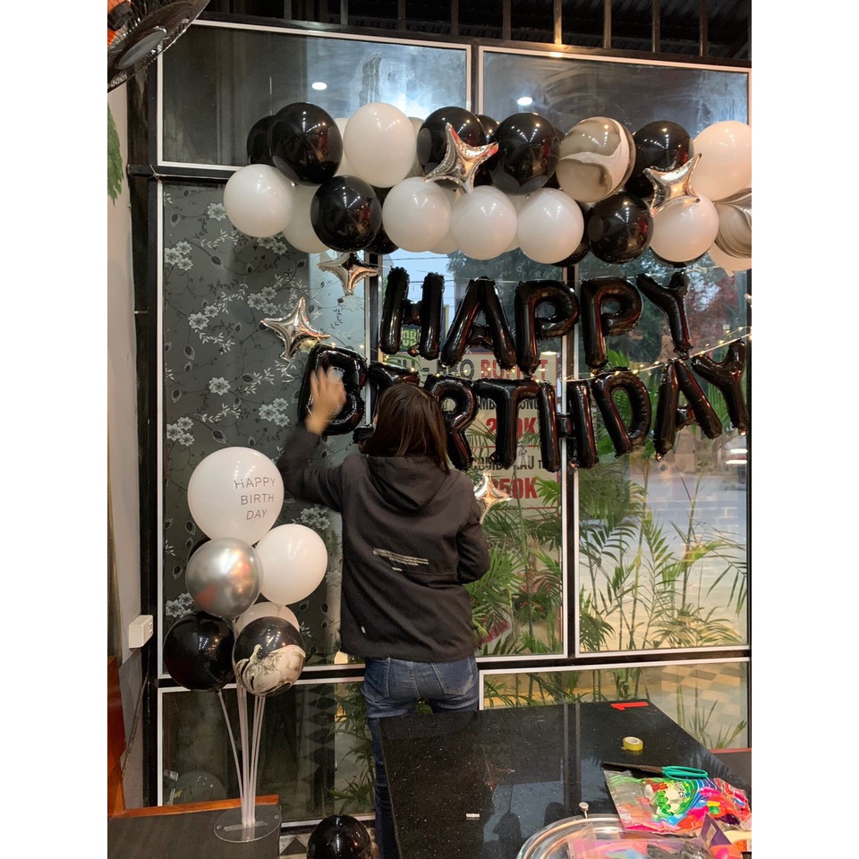 Bộ Bóng Chữ Happy Birthday Trang Trí Sinh Nhật
