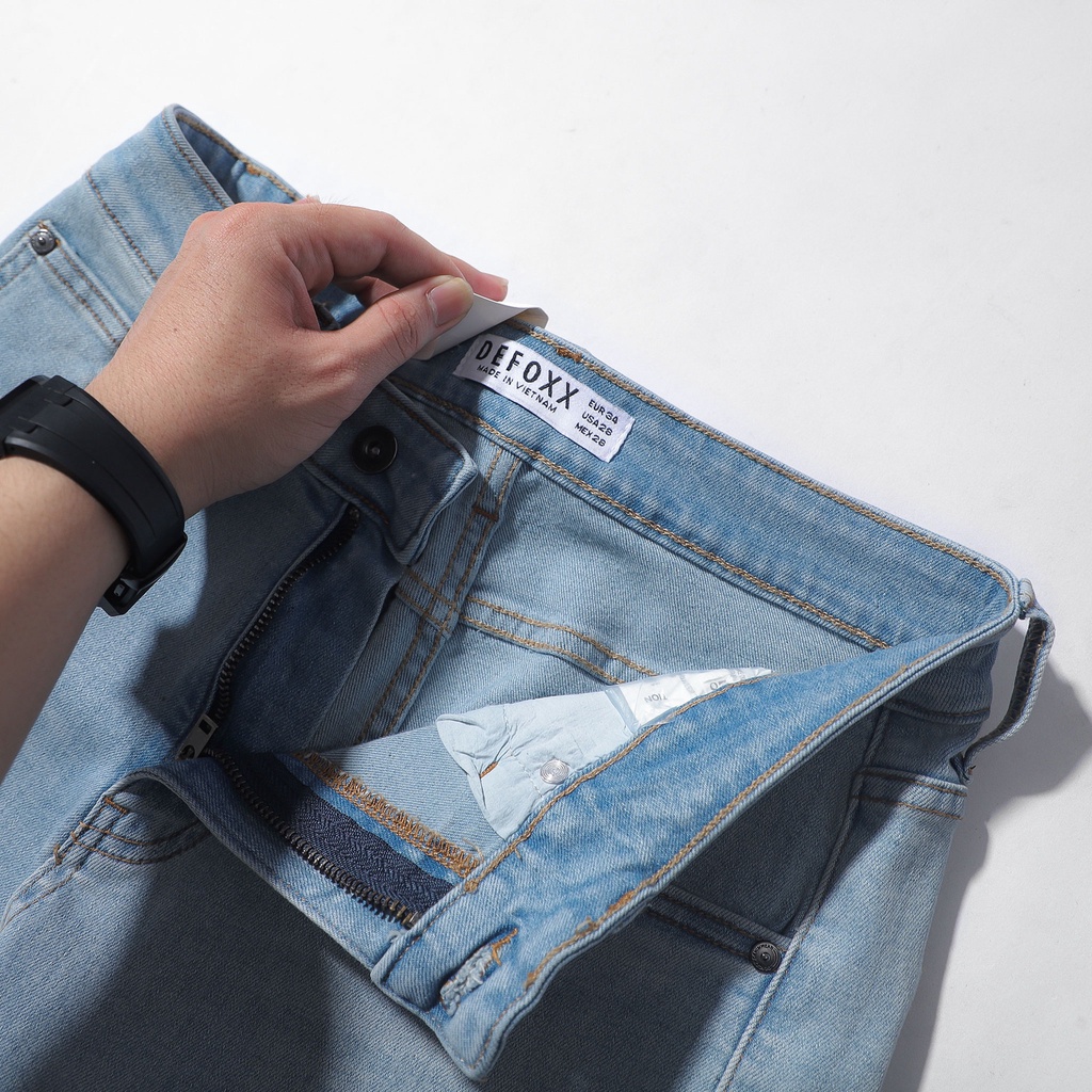 QUẦN BÒ - QUẦN JEAN - DEFOXX - WASH BLUE GREY - FORM SLIM FIT - CODE: 221217