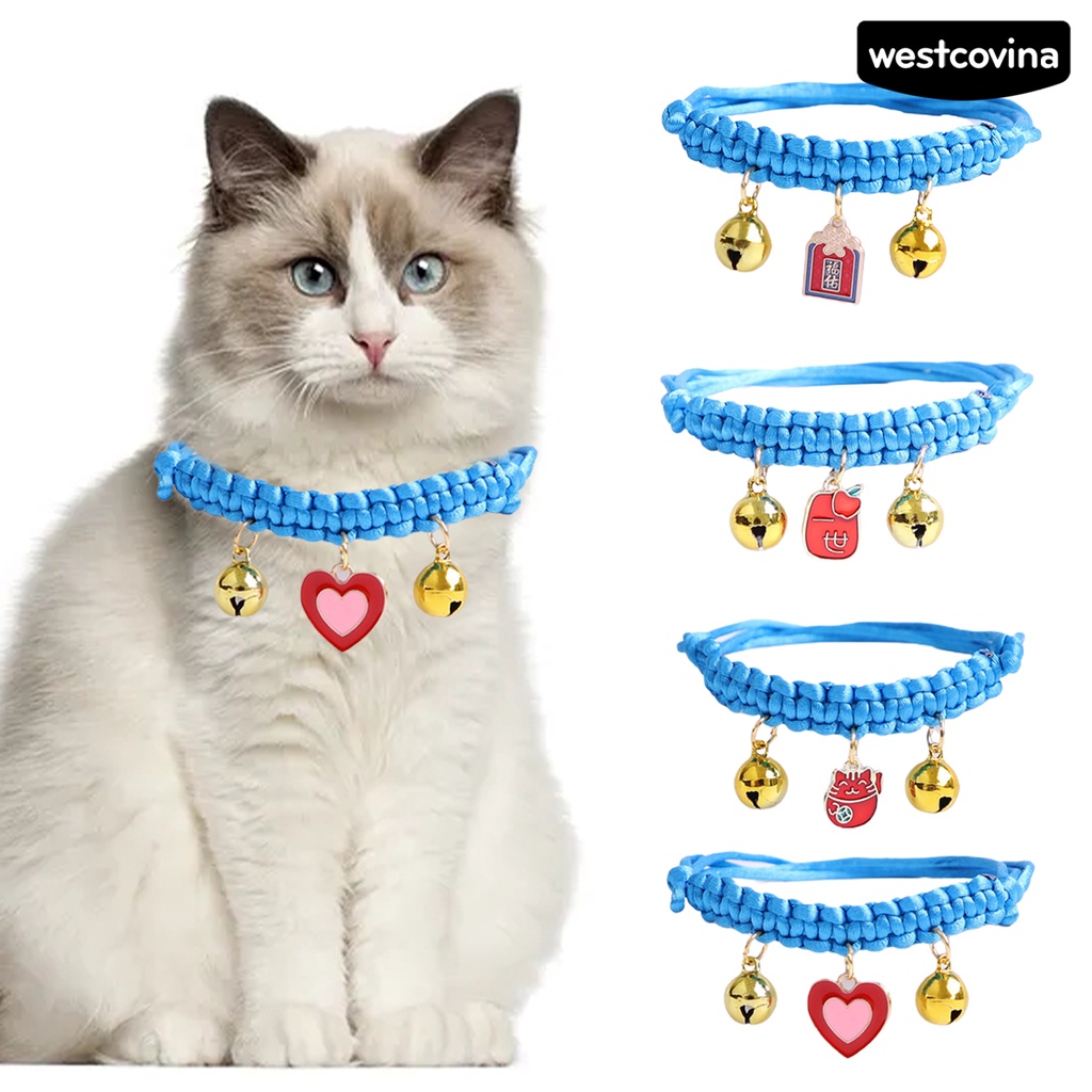 [COD]♘Vòng Cổ Màu Sắc Tươi Sáng Có Thể Điều Chỉnh Cho Thú Cưng