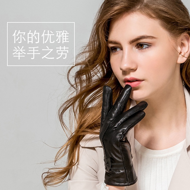 Găng tay, bao tay da mùa đông nam nữ lót nỉ lông dày dặn siêu ấm cảm ứng dùng được điện thoại đi xe máy, đi phượt