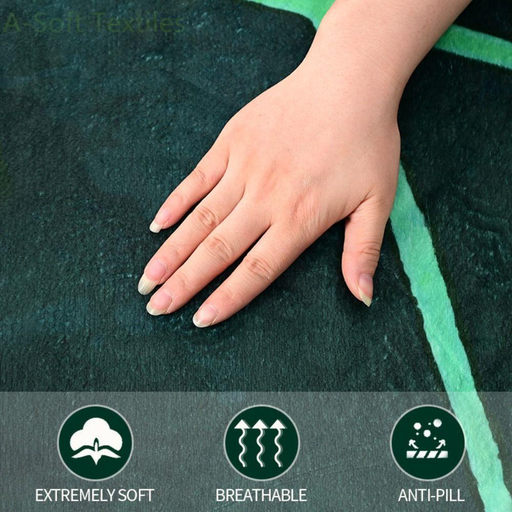 YIYU 1 Chăn Lông Dày Mềm Mại Hình Chiếc Lá