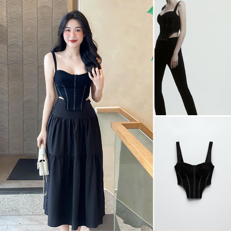 Áo Liền Quần Zara 22 Phong Cách Âu Mỹ Quyến Rũ Dễ Phối Đồ8197072