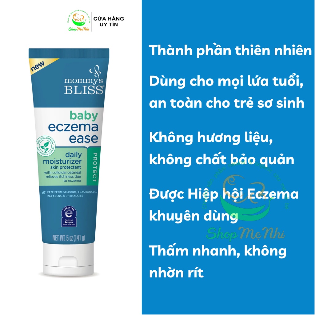 Kem dưỡng giảm chàm da cho trẻ sơ sinh Mommy's Bliss Baby Eczema Ease 141g.