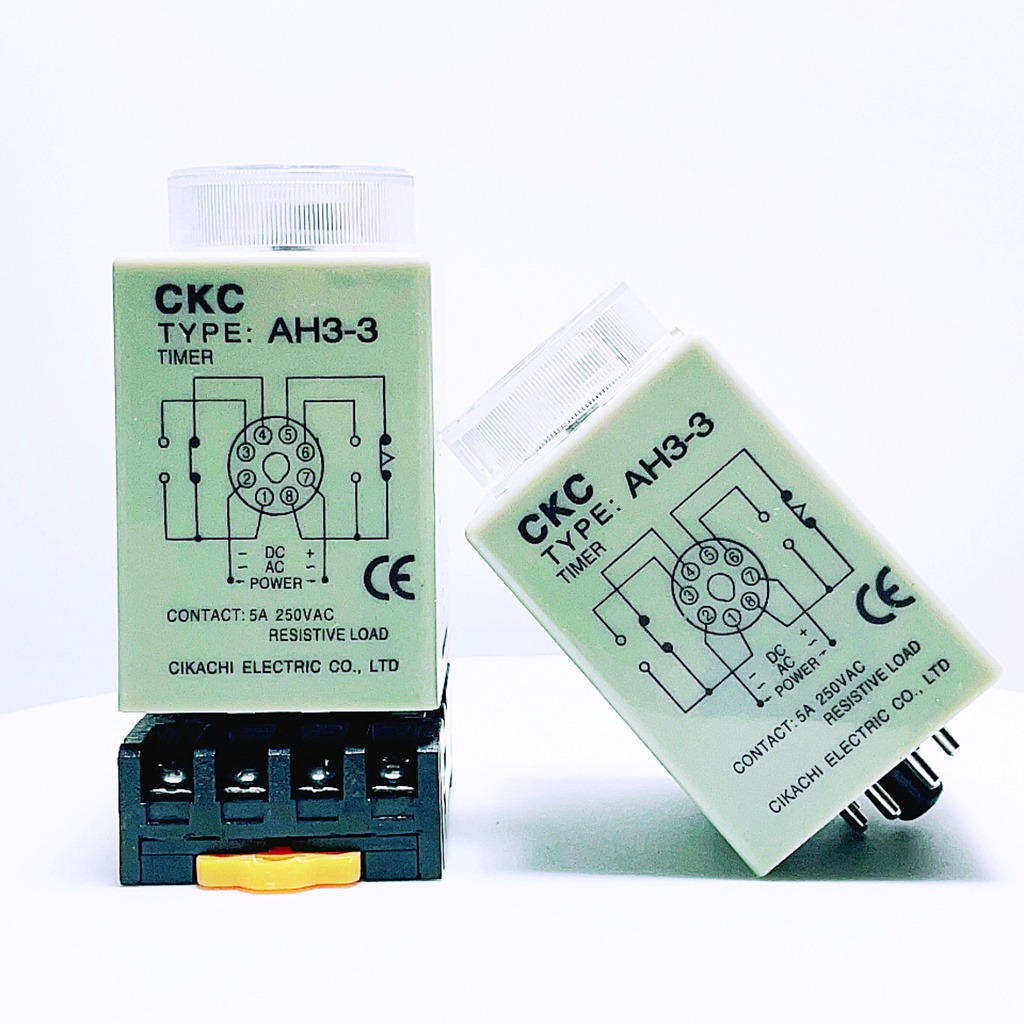 Rơ Le Thời Gian CKC AH3-3 Kèm Đế