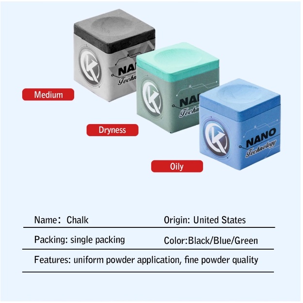 Lơ Bi-a cá nhân Konllen Phấn Năng Lượng Cho Bảng Đánh Bida Nano