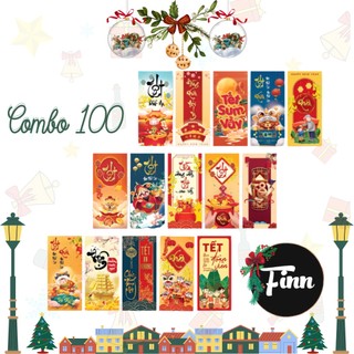 Combo 100 bao lì xì tết quý mão 2023 chất liệu giấy c150