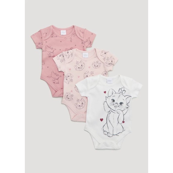 Set 3 bodysuit cộc tay chính hãng Matalan