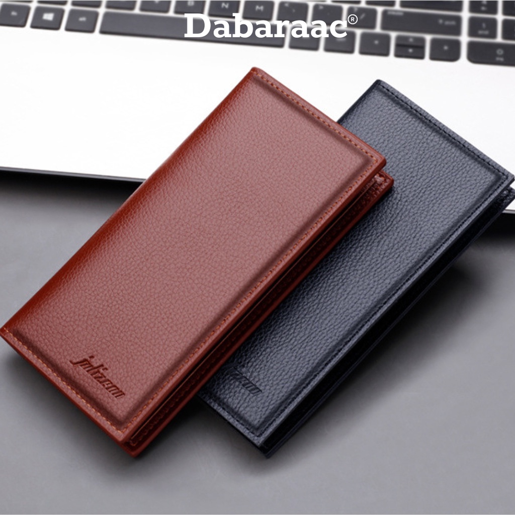 Ví da nam Dabaraac dáng dài cầm tay nhiều ngăn đựng thẻ da PU cao cấp VI7