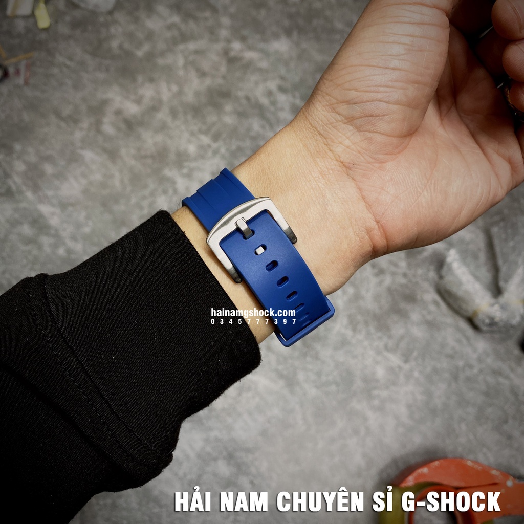 Đồng hồ nam G-SHOCK GM-2100-1A Custom Blue Sliver | GM-2100 Custom | GM 2100 Rainbow | Full phụ kiện.
