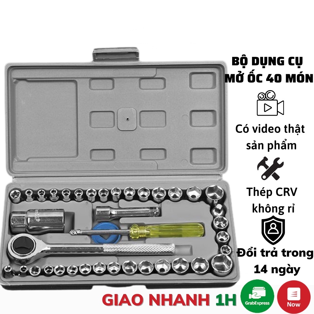 Đồ nghề sửa chữa xe máy đa năng 40 chi tiết