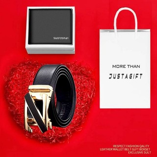 Qùa TẾT/ quà valentine 2023-2024 full túi hộp dành tặng người thương ( combo ví + thắt lưng Nam)
