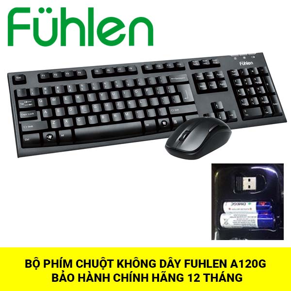 Bộ bàn phím chuột không dây Fuhlen A120G