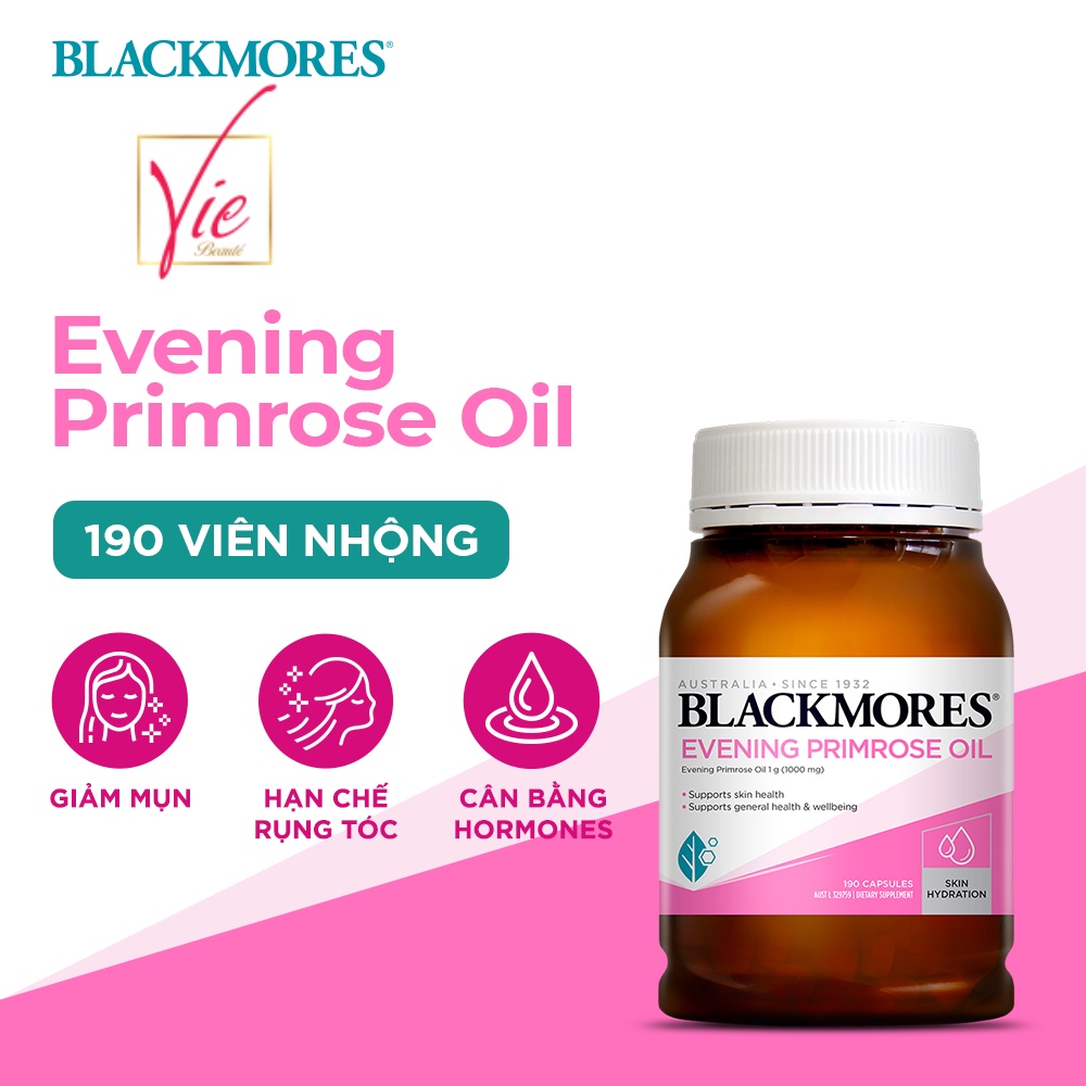 Viên uống tinh dầu hoa anh thảo Blackmore Evening Primrose Oil 190 viên