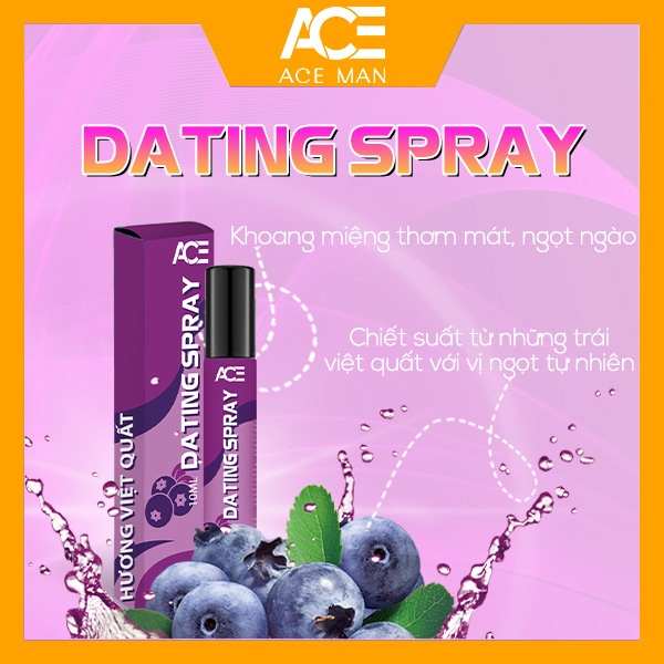 COMBO son dưỡng môi nam giới 4g và xịt thơm miệng kissing spray ACEMAN 10ml unisex