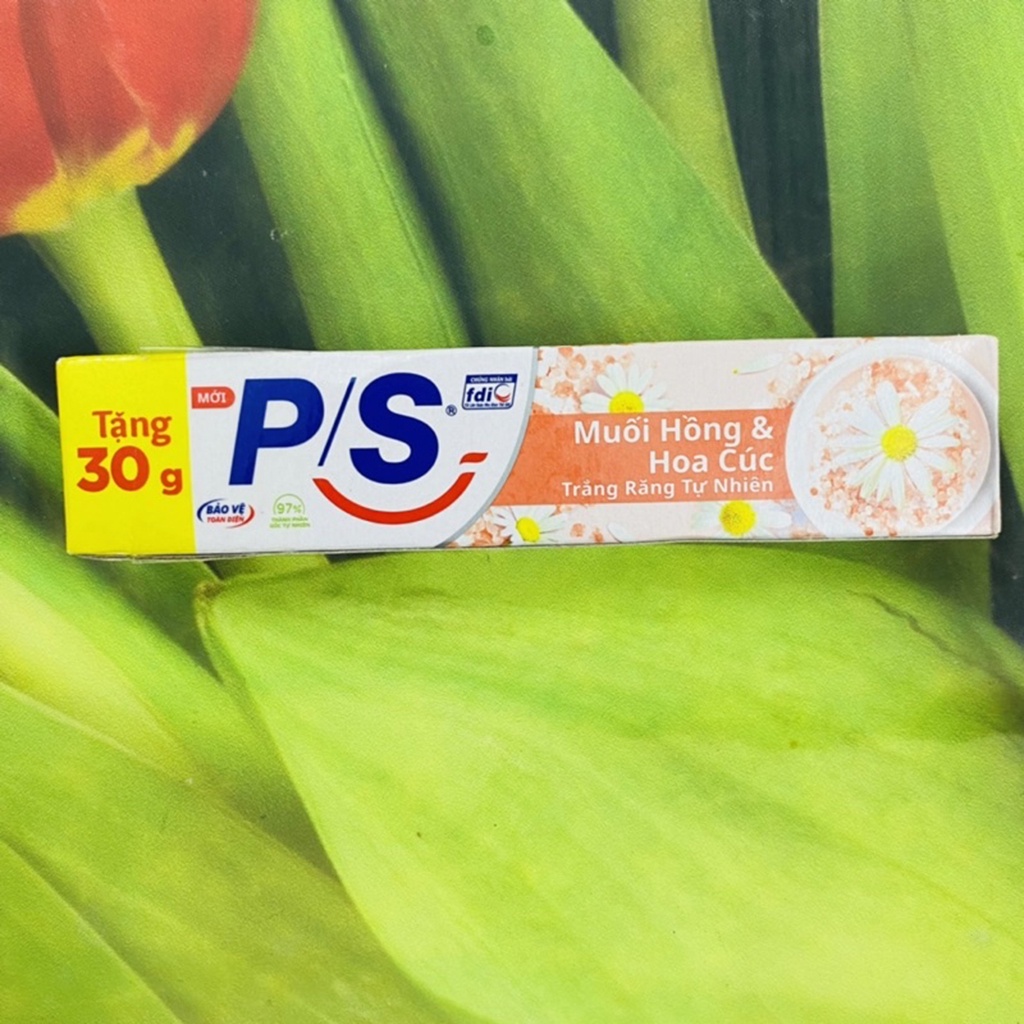 Combo 10 tuýp kem đánh răng PS muối hồng & hoa cúc- Hàng tặng 30 g
