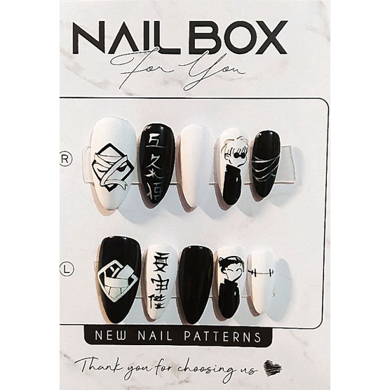 Nailbox Thiết Kế OTP Gojo & Getou Chibi