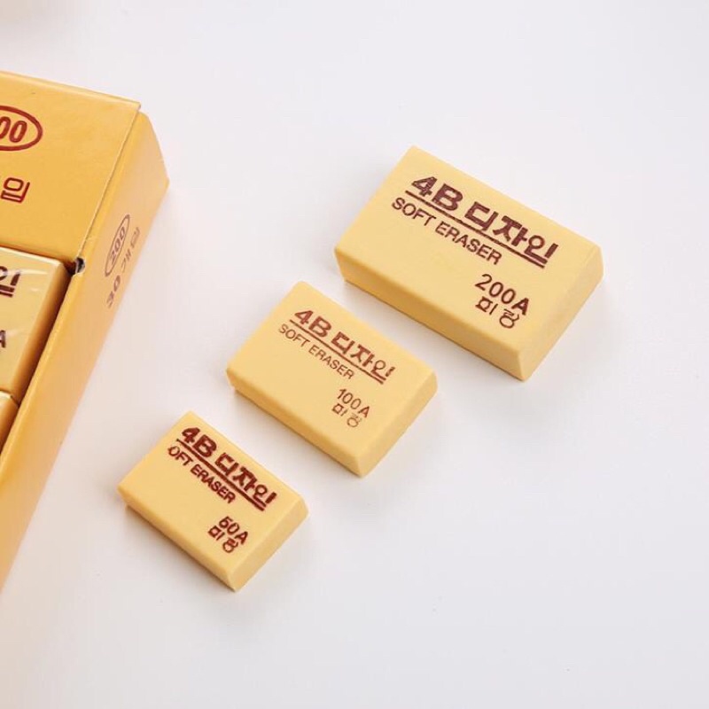 Gôm Tẩy Hàn Quốc 4B 50A 100A 200A Siêu Sạch!