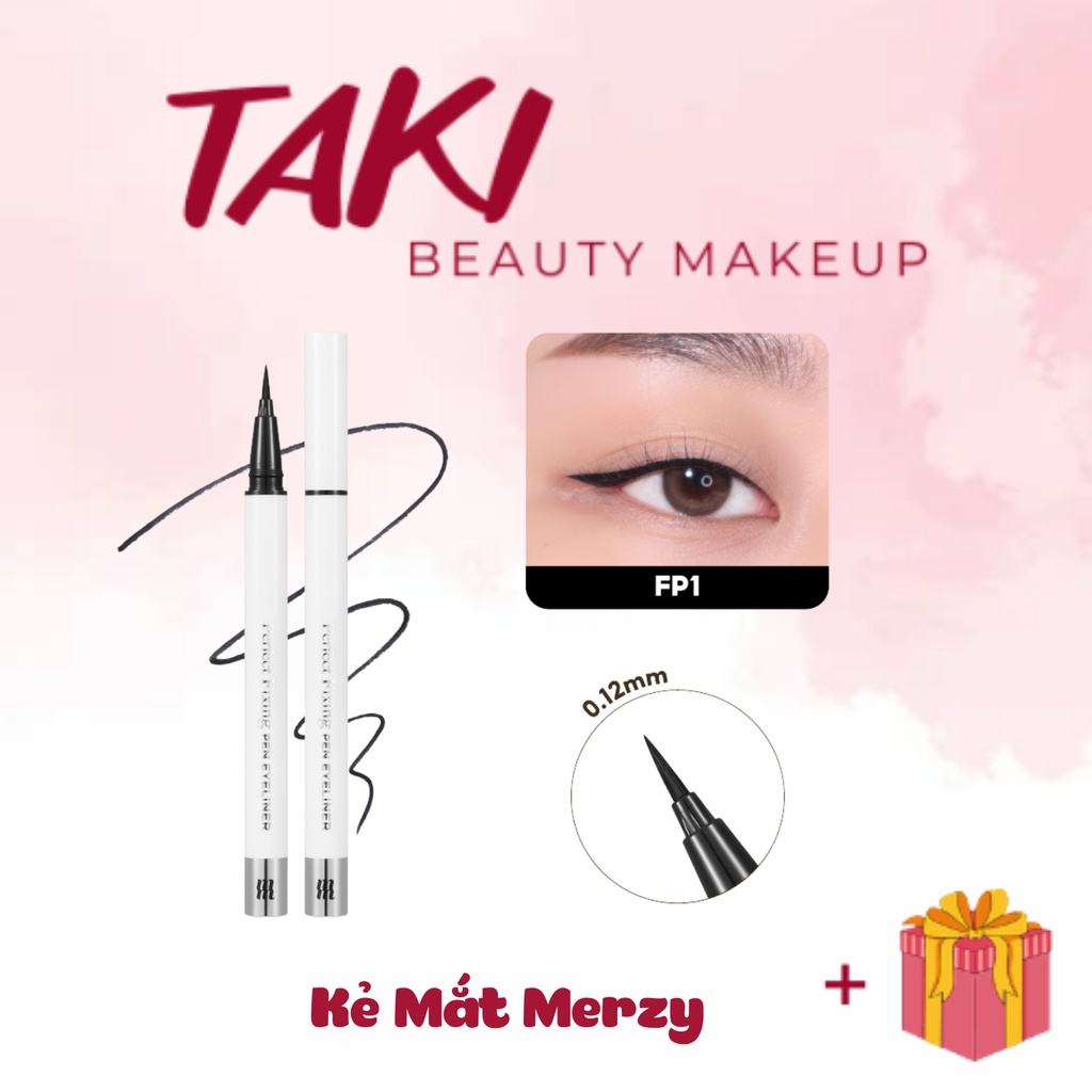 Bút Kẻ Mắt Nước Chống Trôi Merzy Perfect Fixing Pen Eyeliner [01- 02]