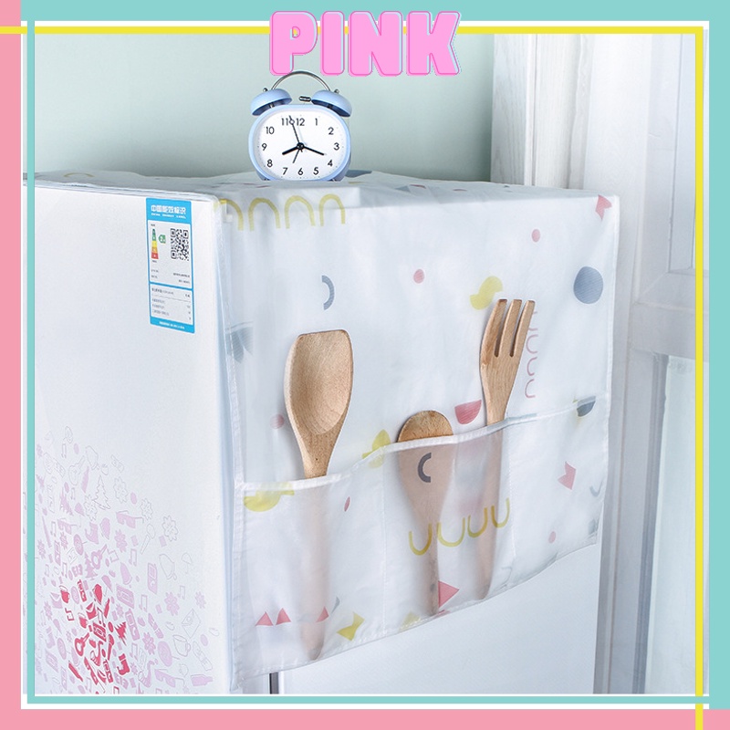 Tấm Phủ Tủ Lạnh Lò Vi Sóng Trùm Che Tủ Lạnh Chắn Bụi PINKWISH B417