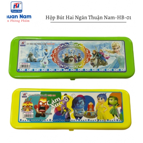 ( 5 Hộp ) Hộp Bút Học Sinh 2 Ngăn 3 Ngăn Thuận Nam Camshop