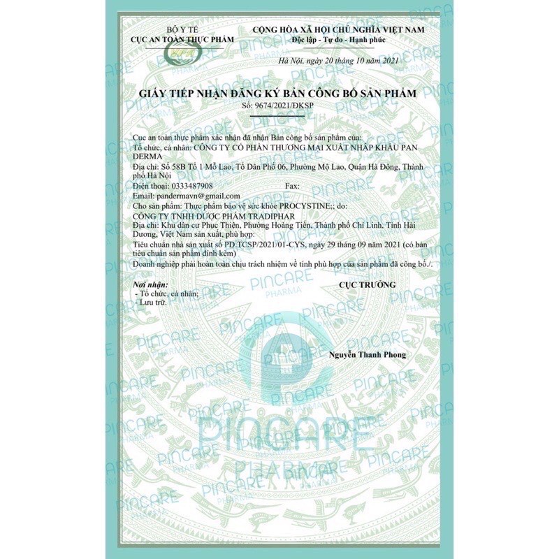 Viên uống Procystine trắng da đẹp tóc hộp 60 viên