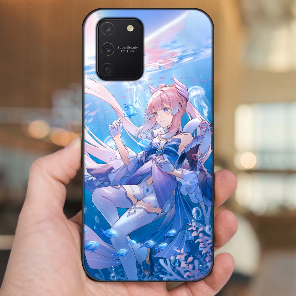 Ốp lưng Samsung S10 Lite viền đen in hình Sangonomiya Kokomi Genshin Impact