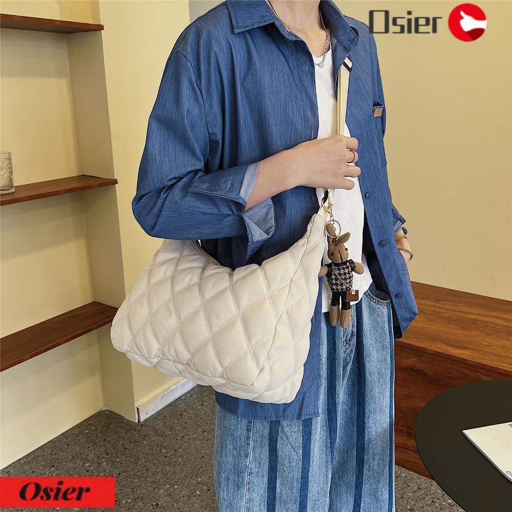 1 Túi Đeo Vai Nhẹ Nhàng Chất Liệu Cotton Họa Tiết Kẻ Sọc Cho Nữ