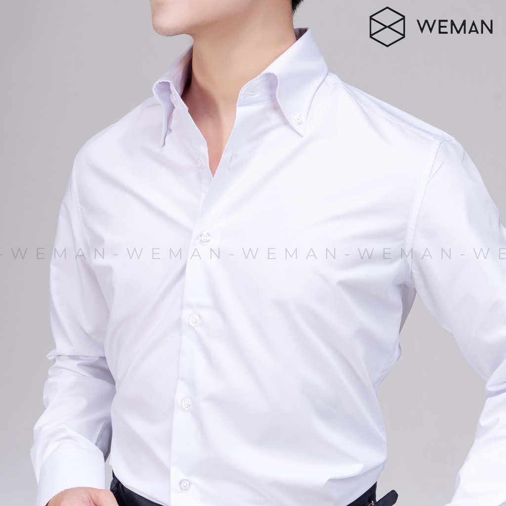 Áo Sơ Mi Nam, Áo Sơ Mi Cổ Button Down, Chất Liệu Cotton Cao Cấp Thấm Hút Mồ Hôi Không Nhăn Co Dãn Tốt WEMAN-WMA2201 | BigBuy360 - bigbuy360.vn