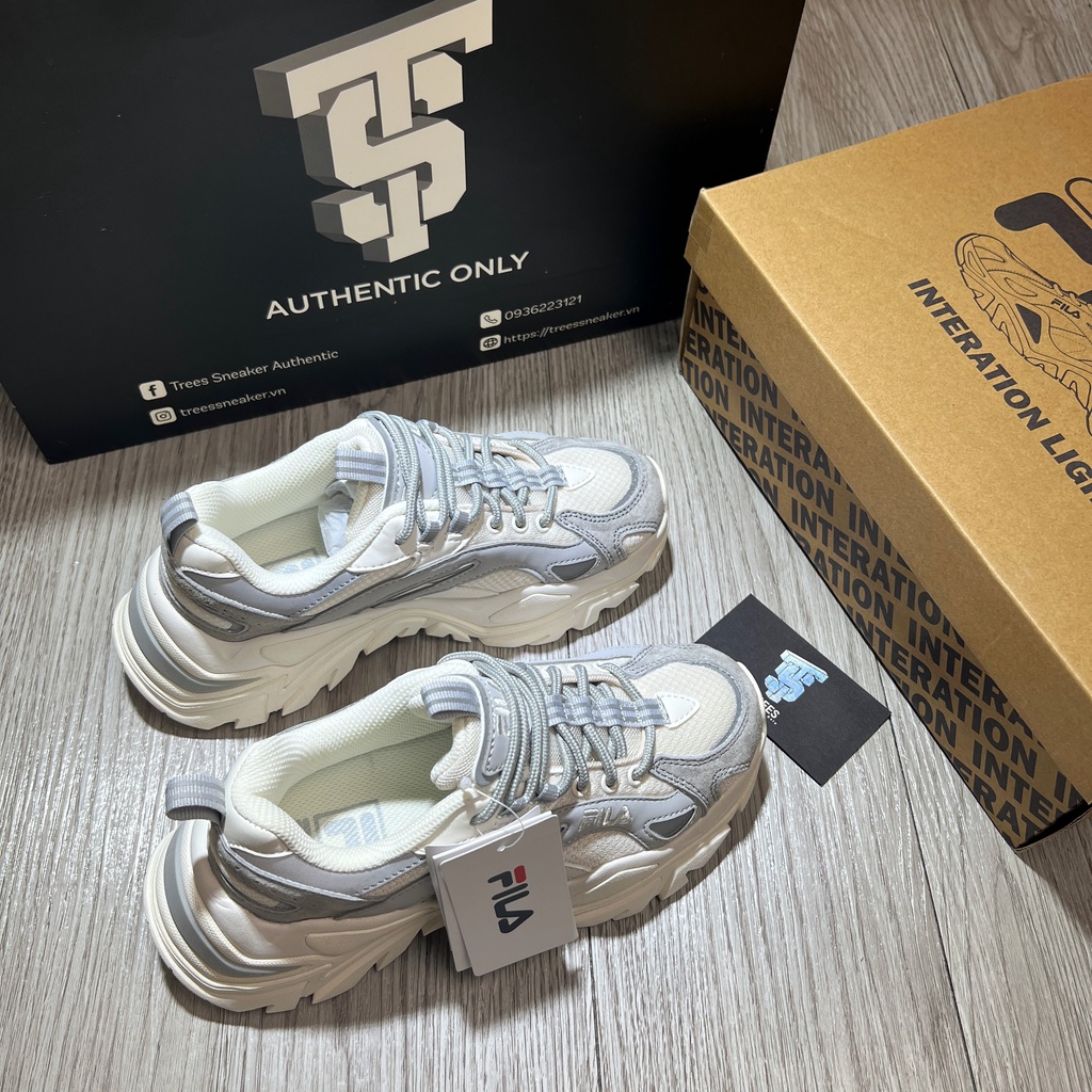 Giày thể thao FILA INTERATION LIGHT GREY 1JM01283 050