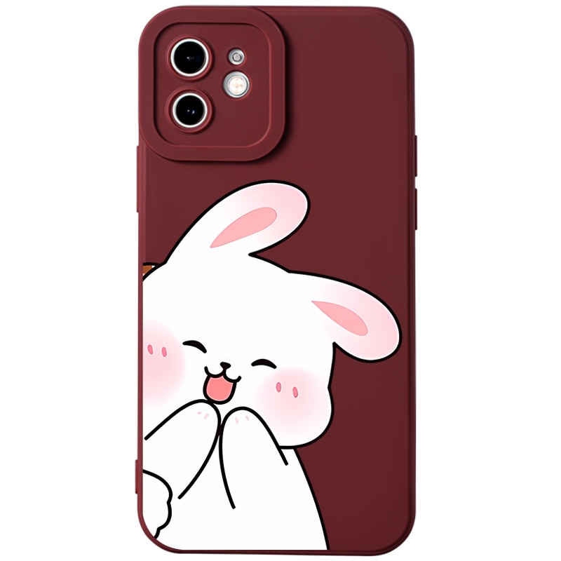 Ốp lưng JURSUE hoạt hình cặp đôi dễ thương đẹp Cho iPhone 14 13 12 11 Pro Max SE 2020 X XR XS 8 7 ip 6S 6 Plus kute Y2684
