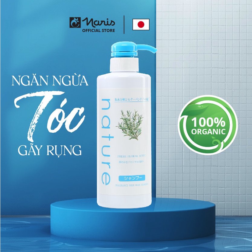 Dầu gội thảo dược giảm khô xơ, gãy rụng Naris Nature 500ml