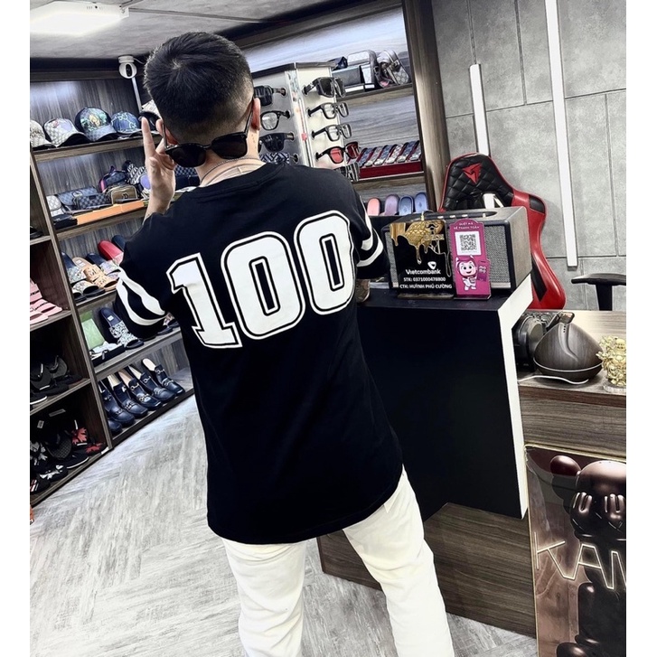 Áo Thun Cotton 100% in chữ Gucci 100, vãi mềm mịn thoáng mát hình in ép nhiệt cao cấp
