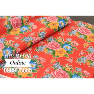 [Mẫu giấy xưa] Giấy đỏ tết, mẫu hoa dùng để gói quà, chậu cây 55 x 65cm