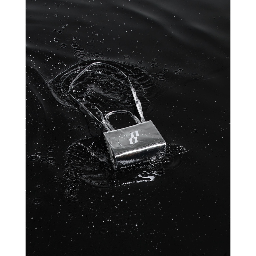 Túi đeo chéo Mini Spoiled quai cầm Da cao cấp chính hãng full box - Bạc ánh kim