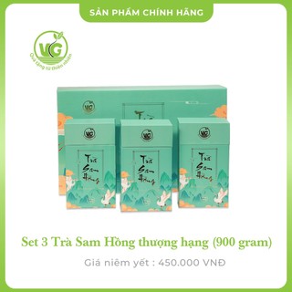 Set 3 trà sam hồng thượng hạng trà thảo dược ngủ ngon thanh lọc cơ thể giải độc gan