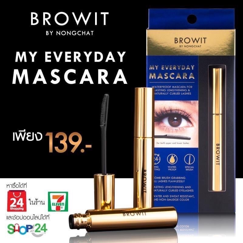 Chuốt Mascara chống nước Browit by Nong Chat My Everyday Mascara Thái Lan