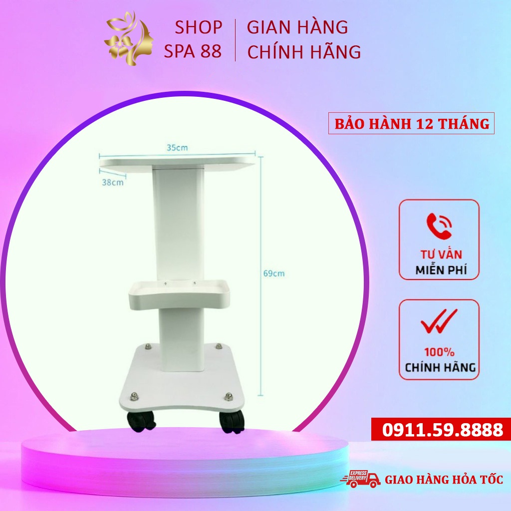 Kệ Đẩy để máy Spa có bánh xe Aqua - 5in1 - H2O2.. Bảo hành 12 tháng