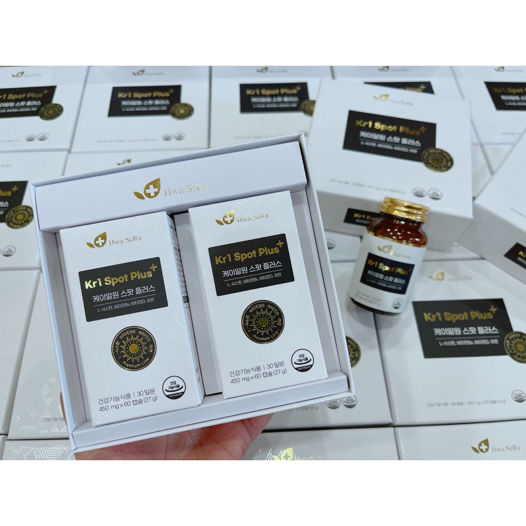 Viên uống trắng da KR1 SPOT PLUS+ HWA SERA HÀN QUỐC - Hộp 60 Viên