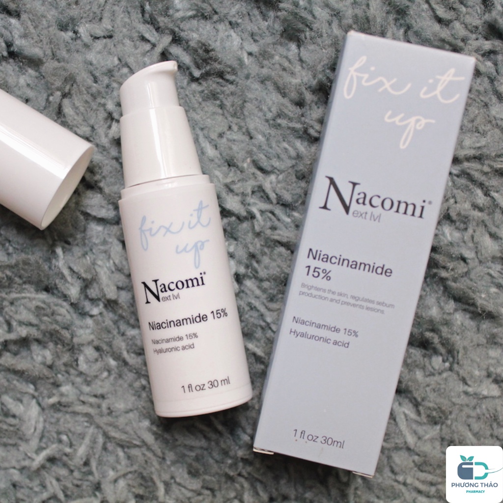 Serum Nacomi Niacinamide 15% ngừa mụn, chống lão hóa, cải thiện trắng sáng da 30ml - Phương Thảo Pharmacy