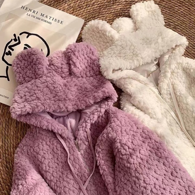 ÁO KHOÁC LÔNG GẤU DỄ THƯƠNG