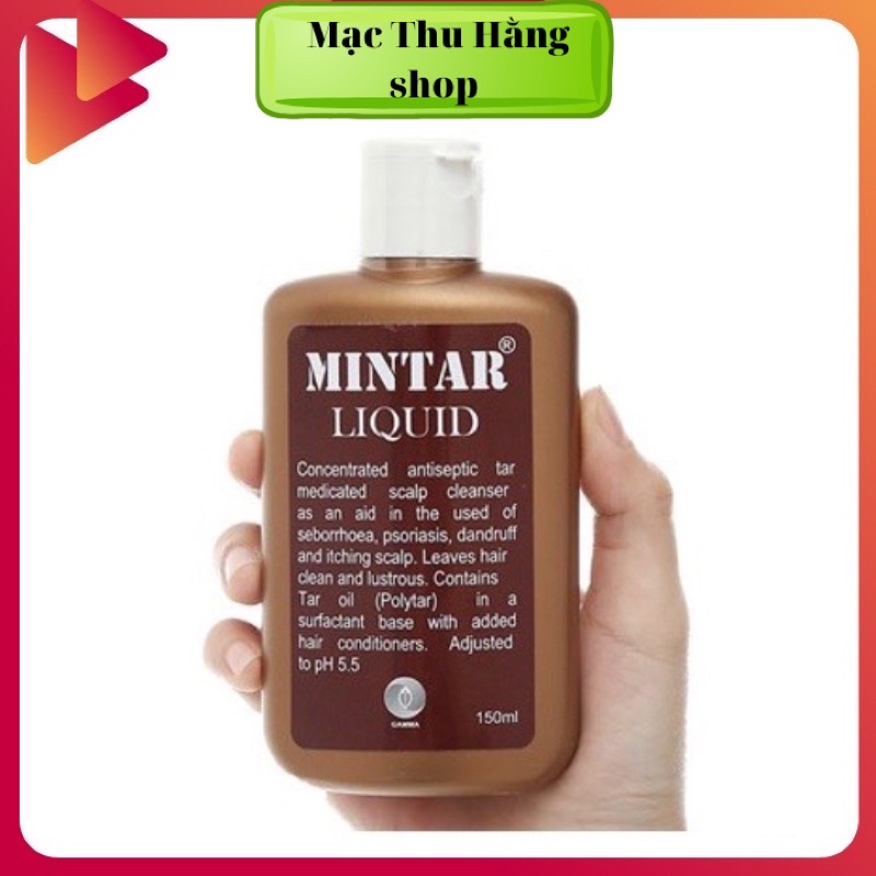 Dầu gội đầu Mintar Liquid 150ml :hết ngứa, sạch gàu, vảy nến.