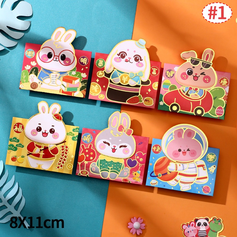 Bao Lì Xì Năm Mới 2023 Hình Thỏ Xinh Xắn