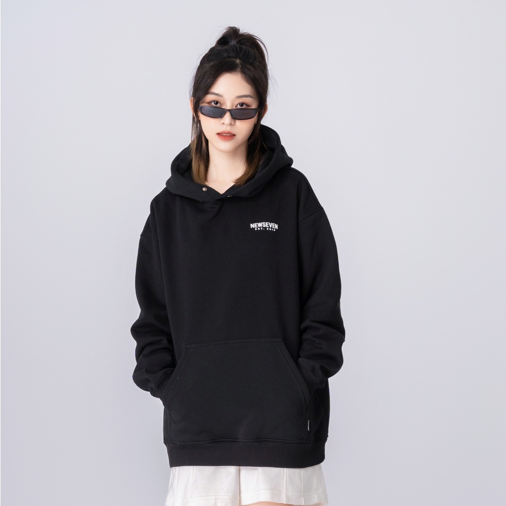 Áo Hoodie NEWSEVEN Signature Basic. Áo N7 nỉ bông chui đầu.