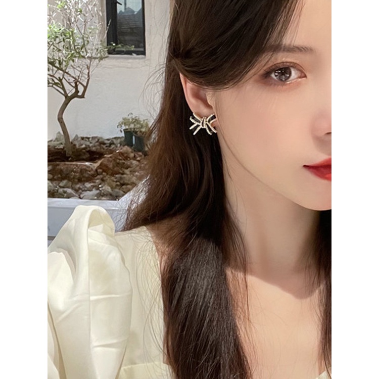 Bộ Vòng cổ + Nhẫn + Bông Tai Mạ Bạc 925 Đính Ngọc Trai Dễ Thương