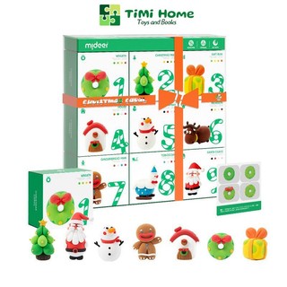 Đất nặn, đất sét chủ đề giáng sinh an toàn cho bé - Mideer Borax Free Clay Christmas Carol
