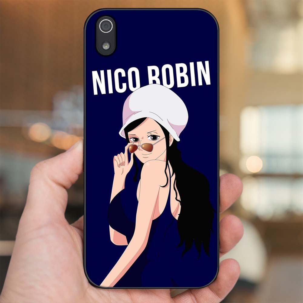 Ốp lưng Xiaomi Redmi 7A viền đen in hình Nico Robin One Piece Đảo Hải Tặc